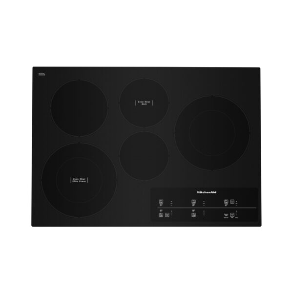 KitchenAid® 30″ Electric Cooktop with 5 Elements and Touch-Activated Controls