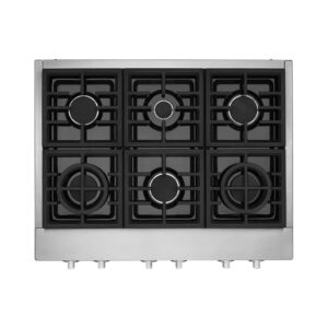 KitchenAid® 36″ 6-Burner Commercial-Style Gas Rangetop view 4