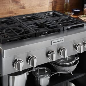 KitchenAid® 36″ 6-Burner Commercial-Style Gas Rangetop view 5