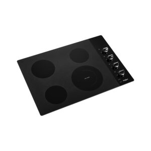 Whirlpool® 30-inch Electric Ceramic Glass Cooktop with FlexHeat™ Dual Radiant Element, Black (WCE55US0HB) view 3