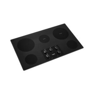 Whirlpool® 36-inch Electric Ceramic Glass Cooktop with FlexHeat™ Dual Radiant Element, Black (WCE55US6HB) view 3