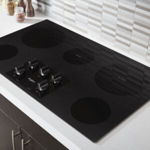 Whirlpool® 36-inch Electric Ceramic Glass Cooktop with FlexHeat™ Dual Radiant Element, Black (WCE55US6HB) view 6