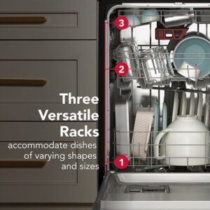 KitchenAid® Third Level Jet Rack Dishwasher with 40+ Total Wash Jets, 41 dBA view 4