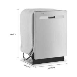 Whirlpool® 24″ Dishwasher with Boost Cycle and Triple Filtration Wash, 55dBA view 3