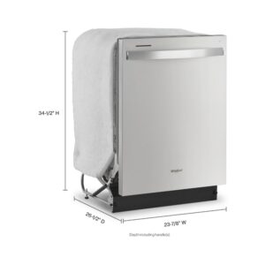 Whirlpool® Quiet Dishwasher with Boost Cycle and Extended Soak Cycle view 6