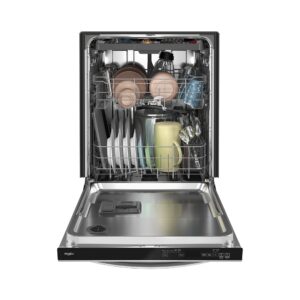 Whirlpool® 24″ Stainless Steel Dishwasher with Soil Sensor and Quick Wash view 2