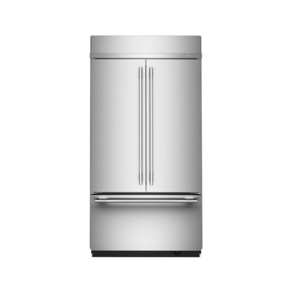 KitchenAid 24.2 Cu. Ft. 42-Inch Built-In French Door Bottom Mount Refrigerator with Signature Platinum Interior in PrintShield® Finish