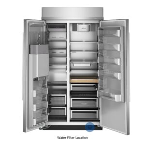 KitchenAid 25.1 Cu. Ft. 42-Inch Built-In Side-by-Side Refrigerator with Exterior Water and Ice Dispenser with Measured Fill in PrintShield® Finish view 13