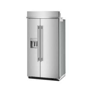 KitchenAid 25.1 Cu. Ft. 42-Inch Built-In Side-by-Side Refrigerator with Exterior Water and Ice Dispenser with Measured Fill in PrintShield® Finish view 4