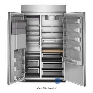 KitchenAid 29.4 Cu. Ft. 48-Inch Built-In Side-by-Side Refrigerator with Exterior Water and Ice Dispenser with Measured Fill in PrintShield® Finish view 13