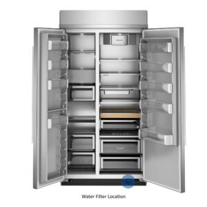 KitchenAid 25.5 Cu. Ft. 42-Inch Built-In Side-by-Side Refrigerator with Signature Platinum Interior in PrintShield® Finish view 13