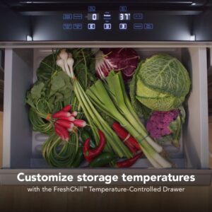 KitchenAid 29.4 Cu. Ft. 48-Inch Built-In Side-by-Side Refrigerator with Signature Platinum Interior in PrintShield® Finish view 12