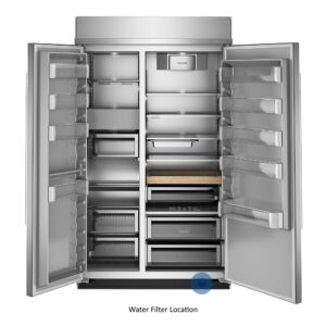 KitchenAid 29.4 Cu. Ft. 48-Inch Built-In Side-by-Side Refrigerator with Signature Platinum Interior in PrintShield® Finish view 13