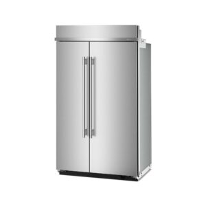 KitchenAid 29.4 Cu. Ft. 48-Inch Built-In Side-by-Side Refrigerator with Signature Platinum Interior in PrintShield® Finish view 4
