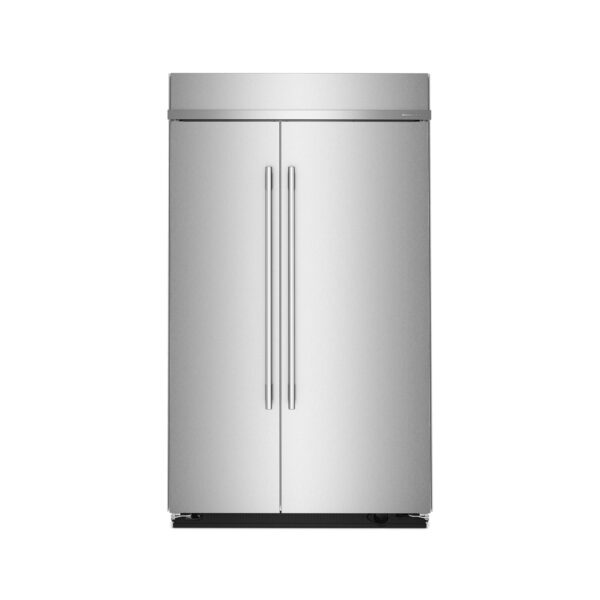 KitchenAid 29.4 Cu. Ft. 48-Inch Built-In Side-by-Side Refrigerator with Signature Platinum Interior in PrintShield® Finish