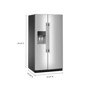 KitchenAid 28.7 Cu. Ft. Side-by-Side Refrigerator with Panoramic LED Lighting view 5