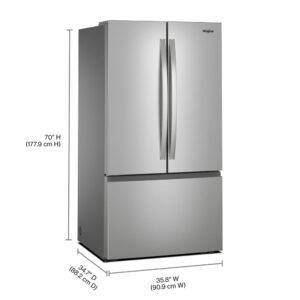 Whirlpool® 31 Cu. Ft. French Door Refrigerator with Interior Filtered Water Dispenser view 15