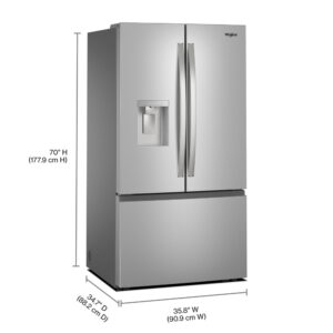 Whirlpool® 30 Cu. Ft. French Door Refrigerator with Exterior Filtered Water and Ice Dispenser view 16