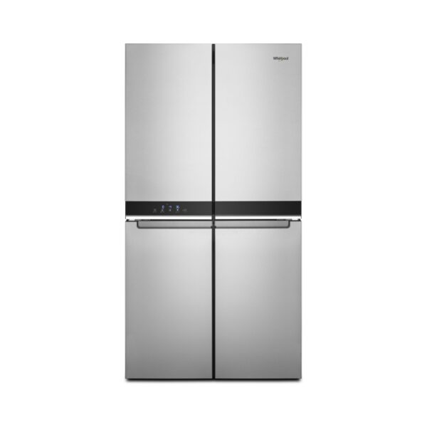 Whirlpool® 19 Cu. Ft. Counter-Depth 4-Door Refrigerator with Flexible Ice Bin and Pull-Out Freezer Shelves