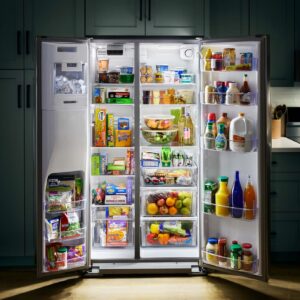 Whirlpool® 21 Cu. Ft. Counter-Depth Side-by-Side Refrigerator with TruCool™ Temperature Management view 9