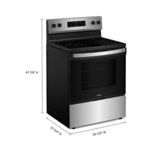 Whirlpool® 30-inch Electric Range with No Preheat Mode view 7