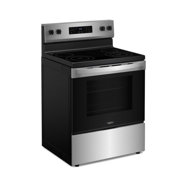 Whirlpool 30 Inch Electric Range with FlexHeat Dual Radiant Elements and Self Cleaning Oven