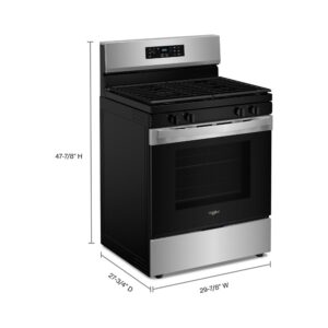 Whirlpool® 30-inch Self Clean Gas Range with No Preheat Mode view 6