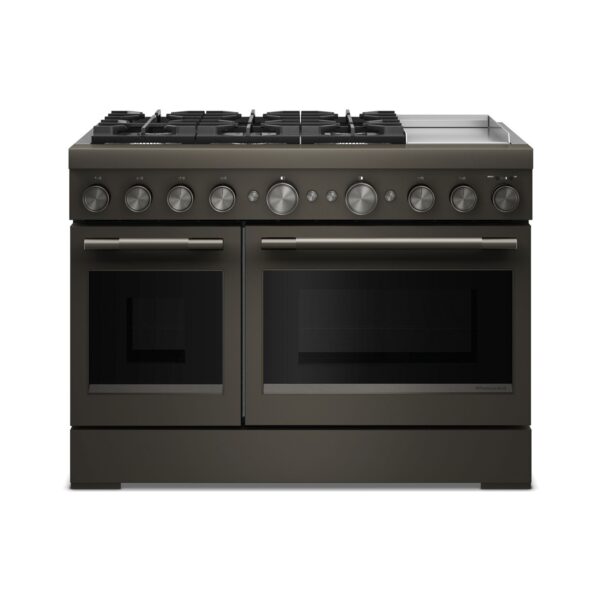 KitchenAid® 48-Inch 6 Burner Commercial-Style Dual Fuel Range with Griddle