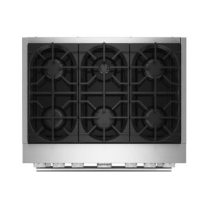 KitchenAid® 36-Inch 6 Burner Commercial-Style Dual Fuel Range with No Preheat Air Fry Mode view 5