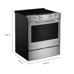 KitchenAid® 30-inch Slide-In Electric Range with Even-Heat™ True Convection and No Preheat Air Fry view 3