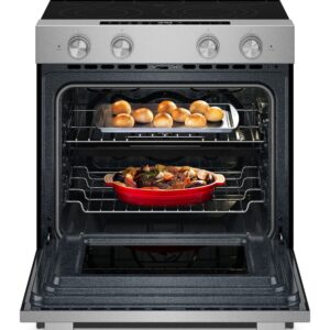 KitchenAid® 30-inch Slide-In Electric Range with Two Even-Heat™ Hyper Elements and Steam Bake view 2