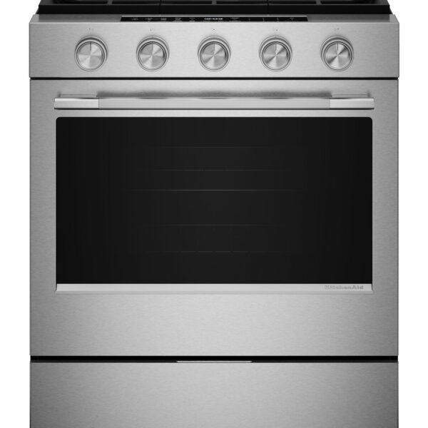 KitchenAid® 30-inch Slide-In Gas Range with Even-Heat™ Convection and 63,000 BTU Output