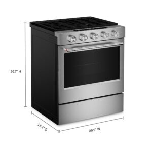 KitchenAid® 30-inch Slide-In Gas Range with Even-Heat™ Convection and 63,000 BTU Output view 3