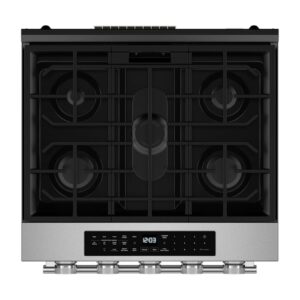 KitchenAid® 30-inch Slide-In Gas Range with Dual-Stacked Burner and Steam Bake view 3