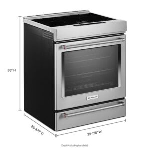 KitchenAid® 30-inch Slide-In Induction Range with Even-Heat™ True Convection and Air Fry Mode view 4