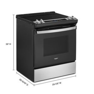 Whirlpool® 30-inch Slide-In Electric Range with Frozen Bake Technology and FlexHeat™ Dual Radiant Elements view 7