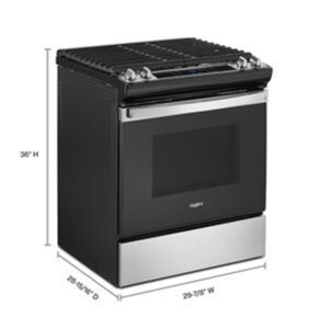Whirlpool® 30-inch Slide-In Gas Range with Frozen Bake Technology and SpeedHeat™ Burners view 7