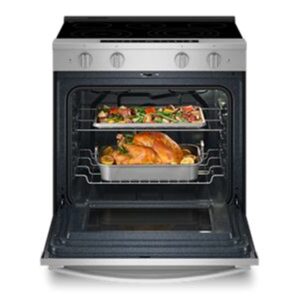 Whirlpool® 30-inch Slide-In Electric Range with Air Cooking Technology and FlexHeat™ Dual Element view 3