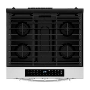 Whirlpool® 30-inch Slide-In Gas Range with Air Cooking Technology and EZ-2-Lift™ Hinged Grates view 2