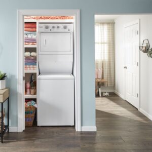 Whirlpool® 3.5 cu. ft. Electric Stacked Laundry Center with 9 Wash Cycles and AutoDry™ view 4