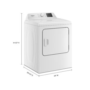 Whirlpool® 7.0 Cu. Ft. Electric Dryer with Adaptive Dry and Wrinkle Assist Option view 3