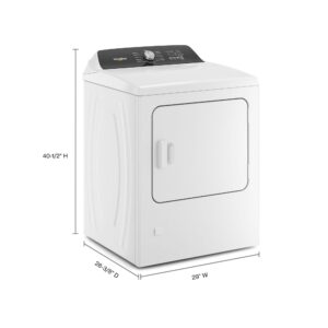Whirlpool® 7.0 Cu. Ft. Electric Dryer with Moisture Sensing and Steam Refresh Cycle view 3