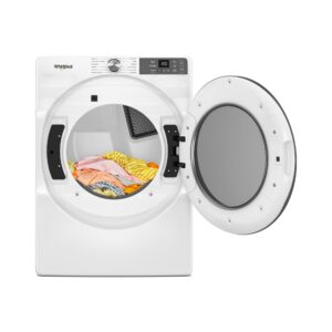 Whirlpool® 7.4 Cu. Ft. Stackable Electric Dryer with Intelligent Dry and Sanitize Cycle view 2