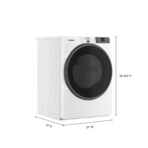 Whirlpool® 7.4 Cu. Ft. Stackable Electric Dryer with Intelligent Dry and Sanitize Cycle view 3