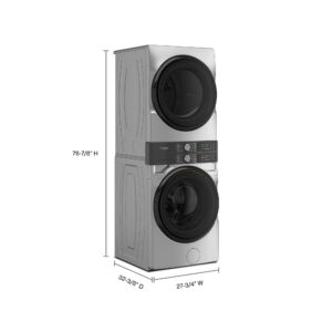 Whirlpool® Front Load Laundry Tower with UV Clean Technology and Intelligent Wash & Dry Sensors view 10