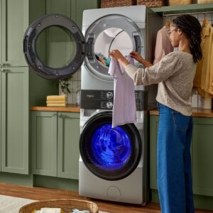 Whirlpool® Front Load Laundry Tower with UV Clean Technology and Intelligent Wash & Dry Sensors view 7