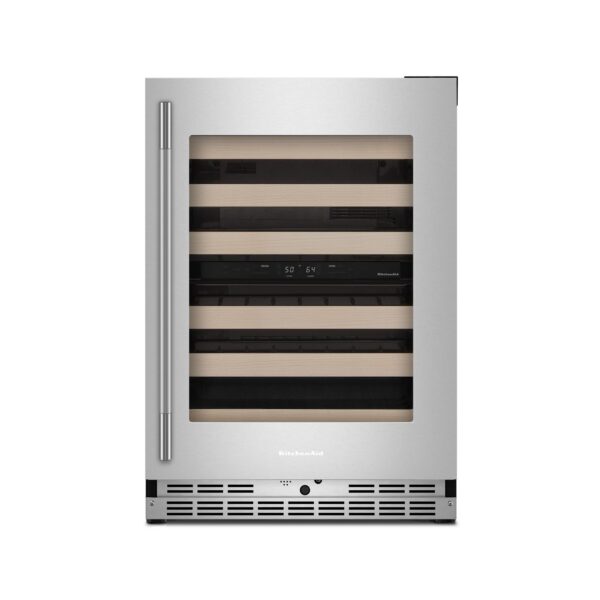 KitchenAid 24-Inch Wine Center with 46-Bottle Capacity in PrintShield Stainless