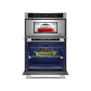 KitchenAid 30-inch Electric Combo Wall Oven with No Preheat Air Fry Mode – PrintShield Stainless view 2