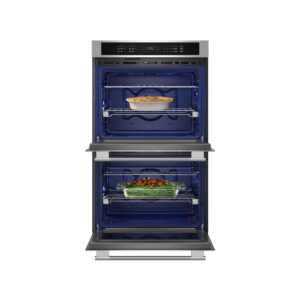 KitchenAid 30-inch Electric Double Wall Oven with No Preheat Air Fry Mode – PrintShield Stainless view 2
