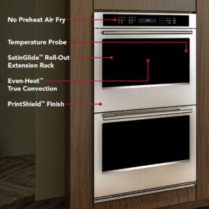 KitchenAid 30-inch Electric Double Wall Oven with No Preheat Air Fry Mode – PrintShield Stainless view 5